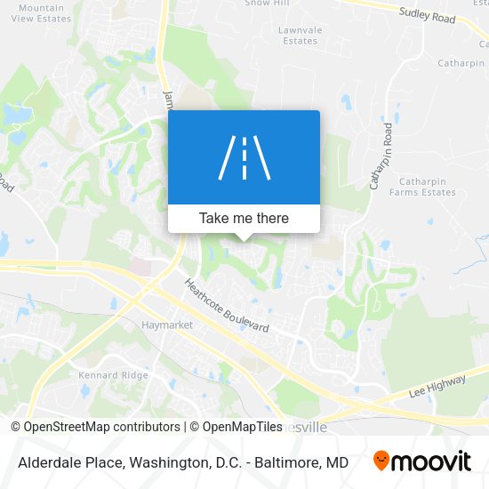 Alderdale Place map