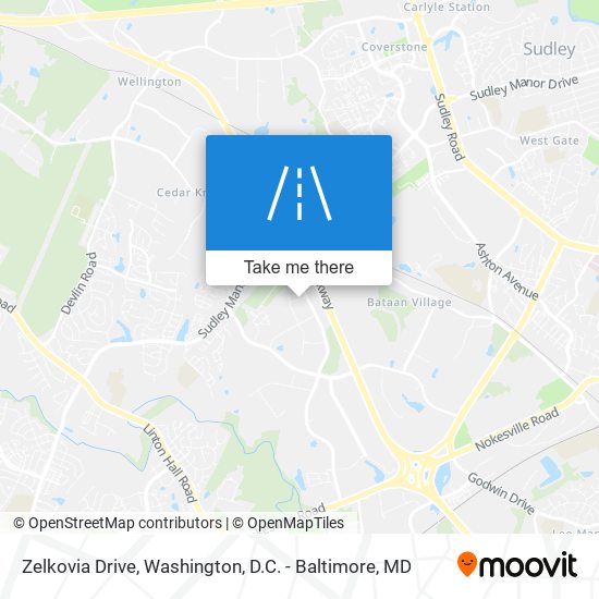 Zelkovia Drive map