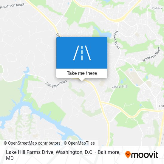 Mapa de Lake Hill Farms Drive