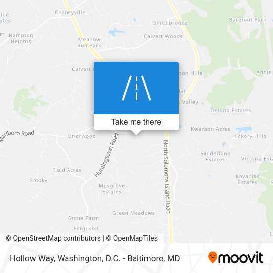 Hollow Way map
