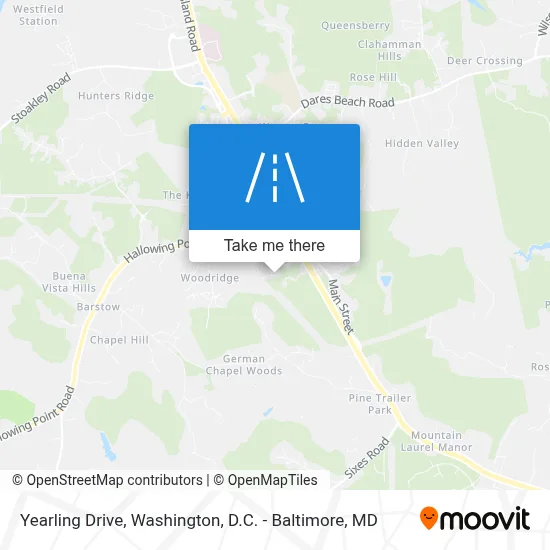 Yearling Drive map