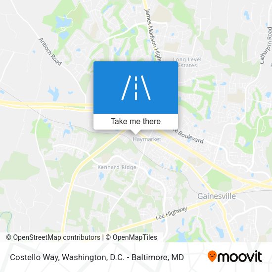 Mapa de Costello Way