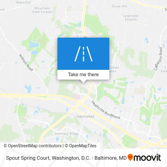 Spout Spring Court map