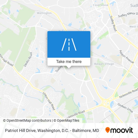 Patriot Hill Drive map
