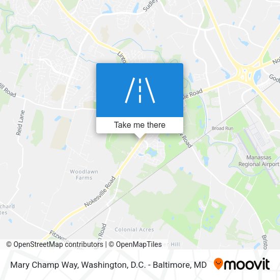 Mary Champ Way map
