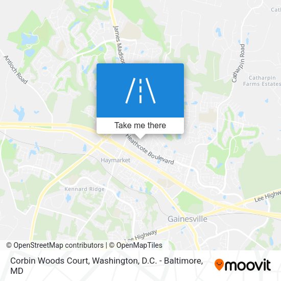 Corbin Woods Court map