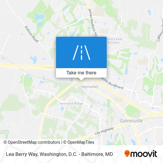 Mapa de Lea Berry Way
