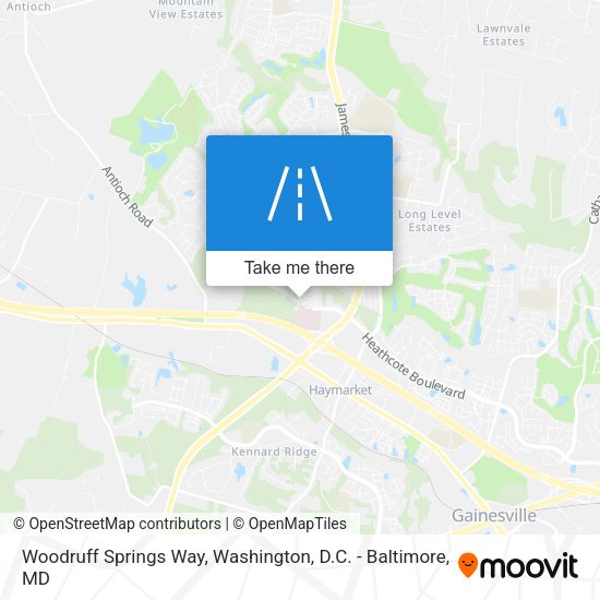 Woodruff Springs Way map