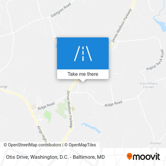 Otis Drive map