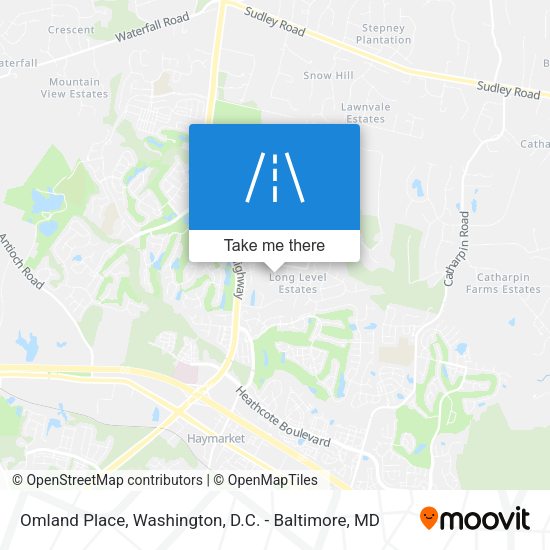 Omland Place map