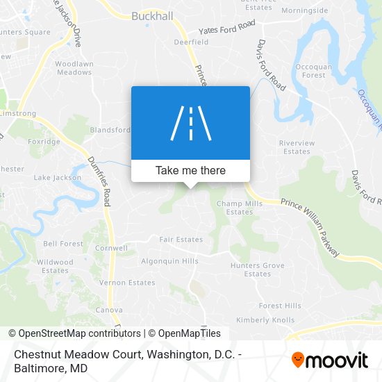 Chestnut Meadow Court map
