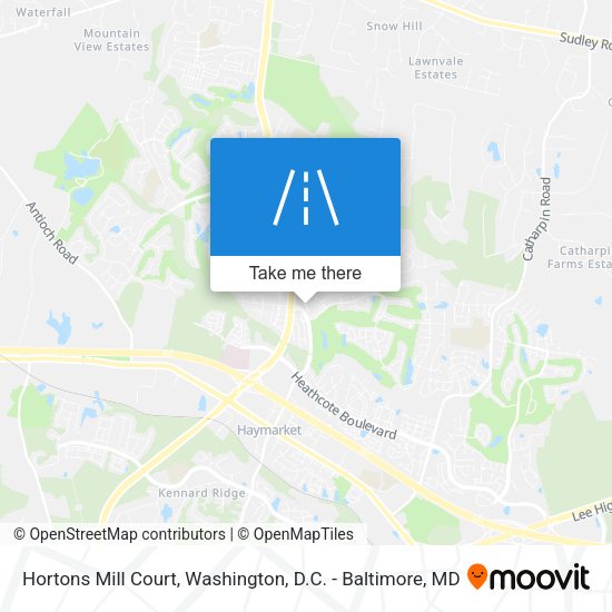 Mapa de Hortons Mill Court