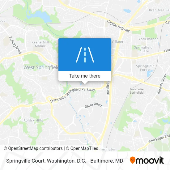 Springville Court map