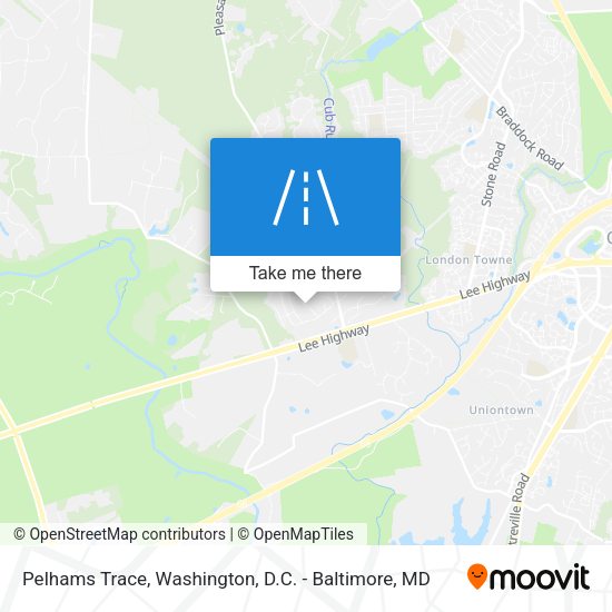 Pelhams Trace map