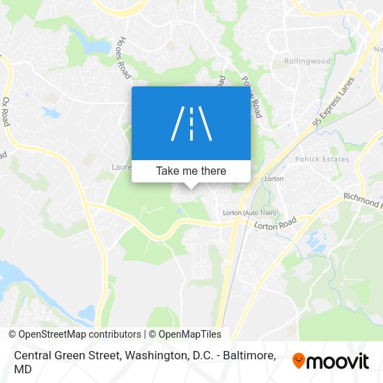 Central Green Street map