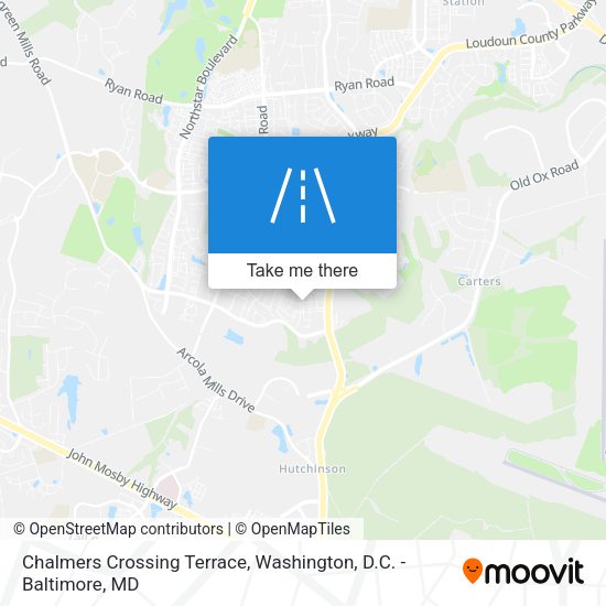 Chalmers Crossing Terrace map