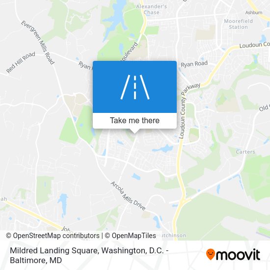 Mildred Landing Square map