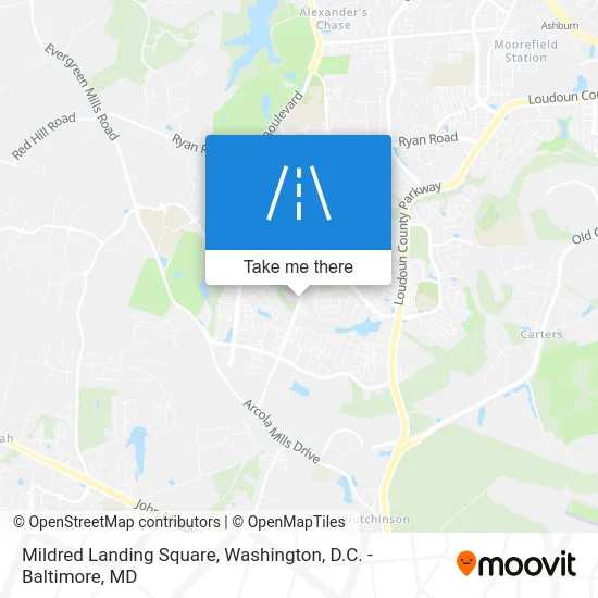 Mildred Landing Square map