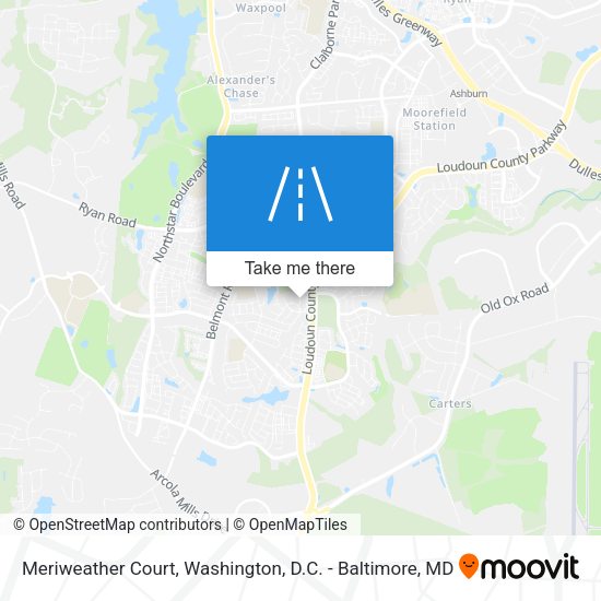 Mapa de Meriweather Court