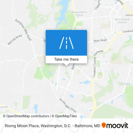 Rising Moon Place map