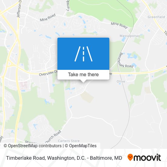 Mapa de Timberlake Road