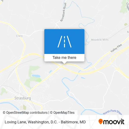 Loving Lane map