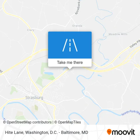 Hite Lane map
