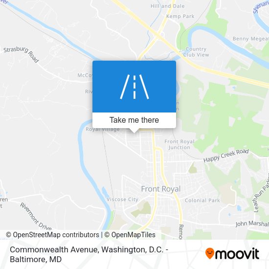 Mapa de Commonwealth Avenue