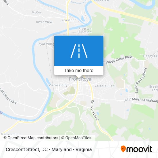 Crescent Street map