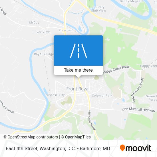 Mapa de East 4th Street