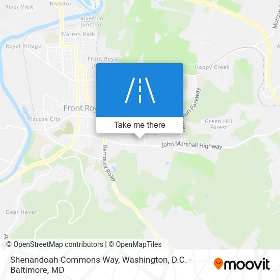 Shenandoah Commons Way map