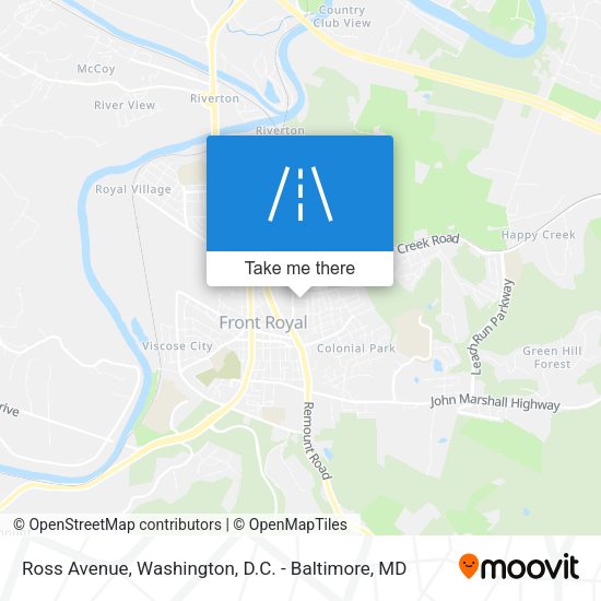Mapa de Ross Avenue