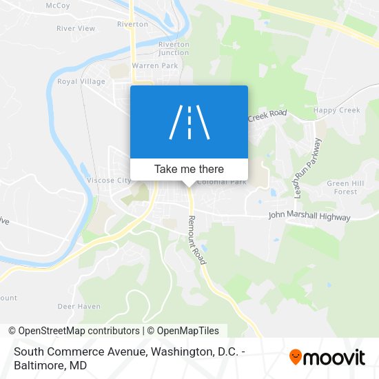 South Commerce Avenue map