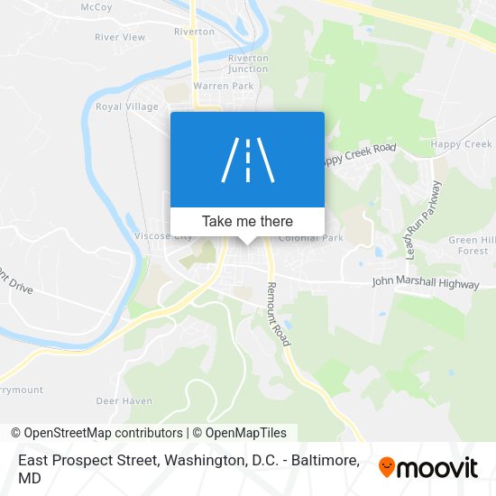 East Prospect Street map