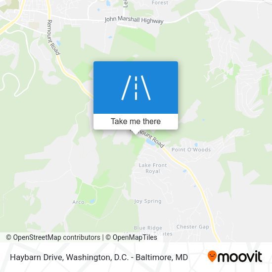 Haybarn Drive map