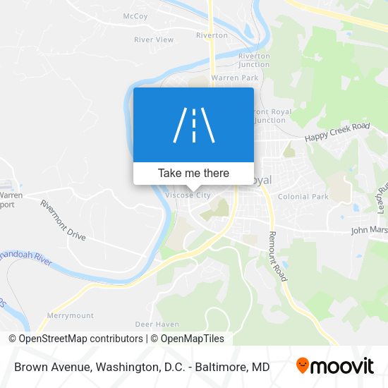 Brown Avenue map