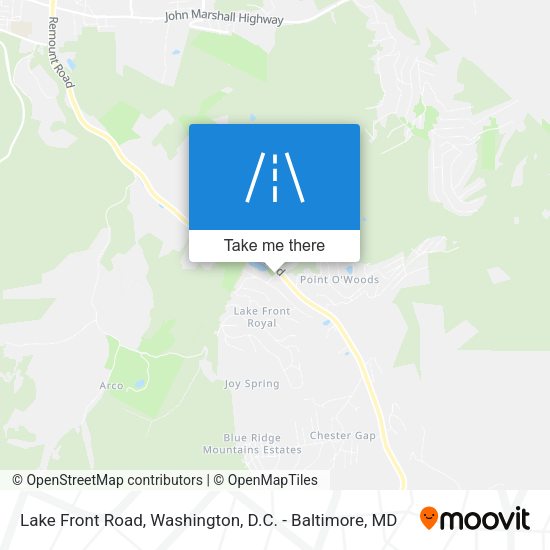 Mapa de Lake Front Road