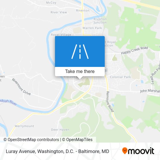 Luray Avenue map