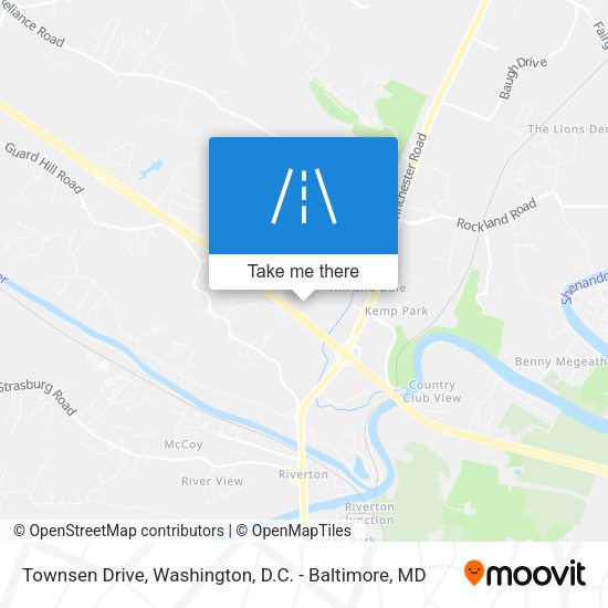 Townsen Drive map