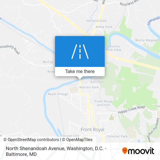 North Shenandoah Avenue map