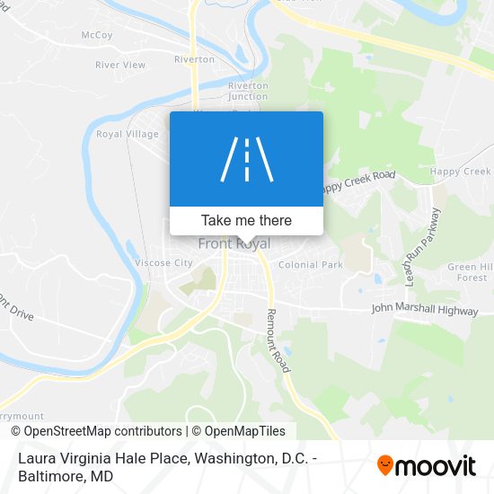 Laura Virginia Hale Place map