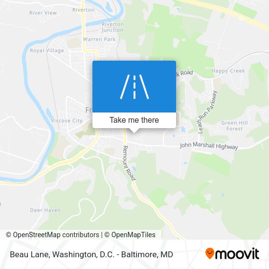 Beau Lane map
