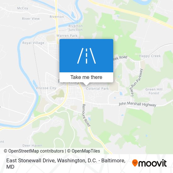 Mapa de East Stonewall Drive