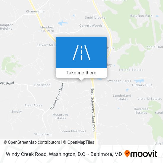 Mapa de Windy Creek Road