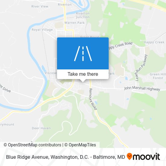 Mapa de Blue Ridge Avenue