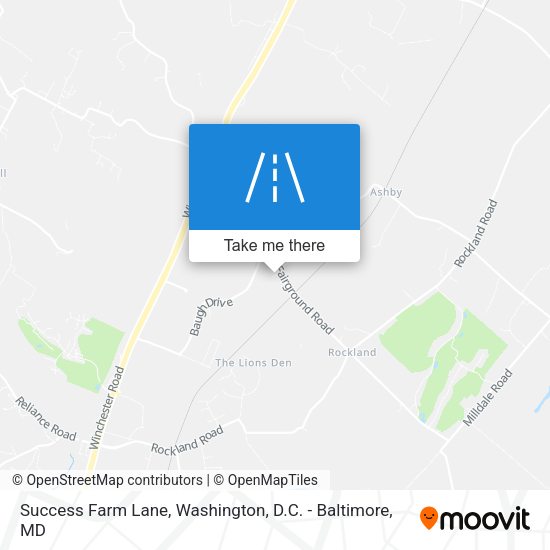 Success Farm Lane map