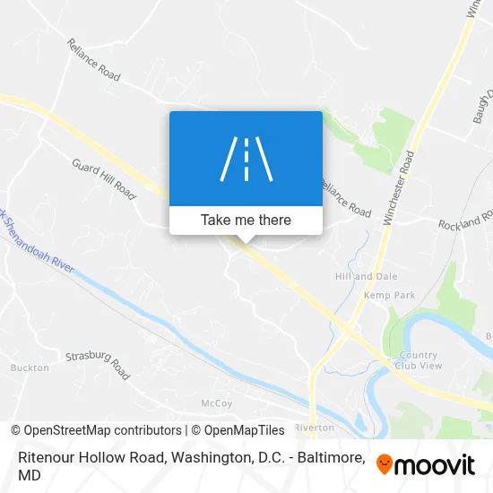Ritenour Hollow Road map