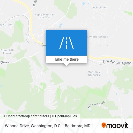 Winona Drive map