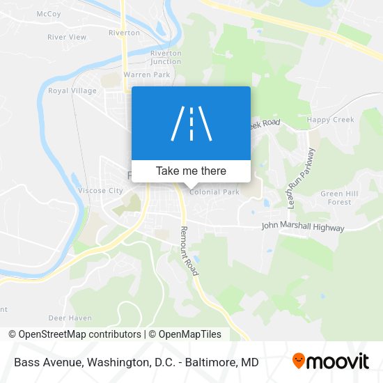 Bass Avenue map