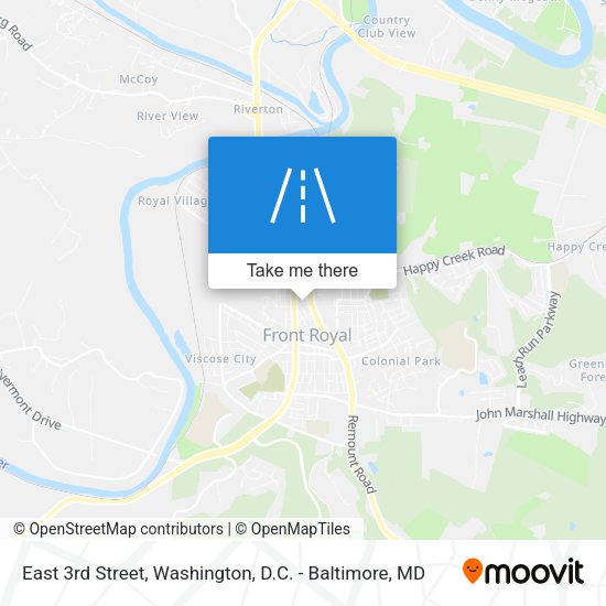 East 3rd Street map